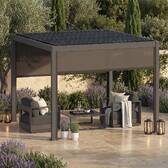 Pergola-Rollo EVONIS Graphit Für EVONIS Seite 3 m - 2,7 m - Aluminium, Texaline Graphit