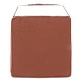 Sitzkissen KORAÏ Mahagoni 40 x 40 cm - Polyester Mahagonibraun
