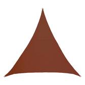 Dreieckiges Sonnensegel ELYORA Mahagoni 3 x 3 m - Polyester Mahagonibraun