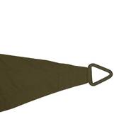 Dreieckiges Sonnensegel ELYORA Lorbeergrün 3 x 3 m - Polyester Lorbeer