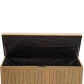 Aufbewahrungstruhe LODGIA Beige 210L - FSC®-zertifiziertes Akazienholz, Stahl Akazie