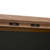 Gartenbuffet IRONIA Lorbeergrün 90 x 45 x 86 cm - Verzinkter Stahl, Verstärkter Rostschutz Lorbeer