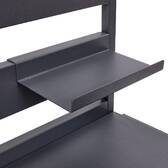 Gartenwagen OXYANA Graphit 154 x 134 x 60 cm - Verzinkter Stahl, Verstärkter Rostschutz Graphit