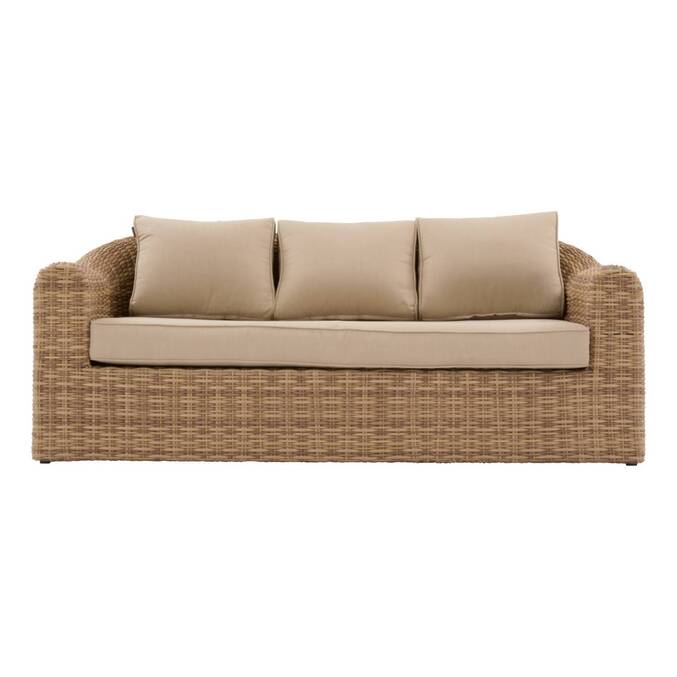 Gartenlounge-Set MOORÉA Savana 5 Plätze - Polyester, epoxidharzbeschichtetes Aluminium Savana