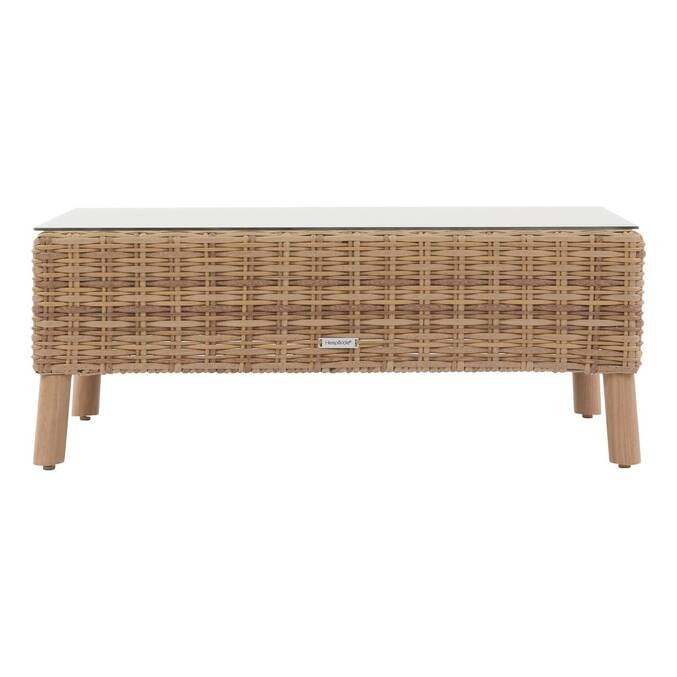 Gartenlounge-Set MOORÉA Savana 5 Plätze - Polyester, epoxidharzbeschichtetes Aluminium Savana
