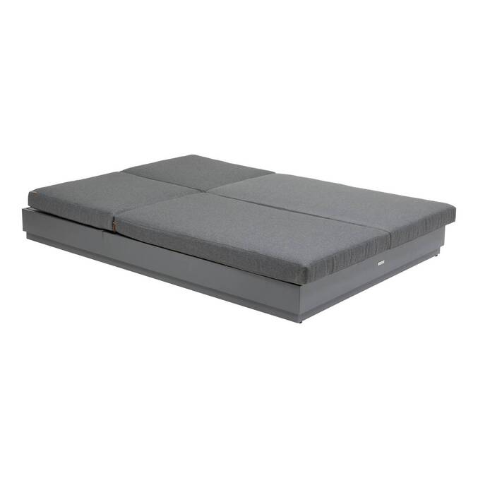Poolliege ALLURE Graphit Epoxidharz behandeltes Aluminium, Polyester Graphit