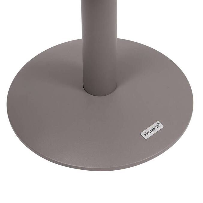 Runder Gartenbeistelltisch SOLETIA Kaffee 40 x 40 x 50 cm - Stahl Kaffee