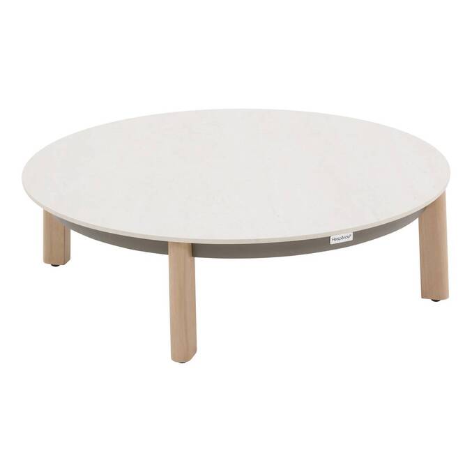 Gartenlounge-Set NELORA Beige 5 Plätze - Epoxy-behandeltes Aluminium, Olefin Beige