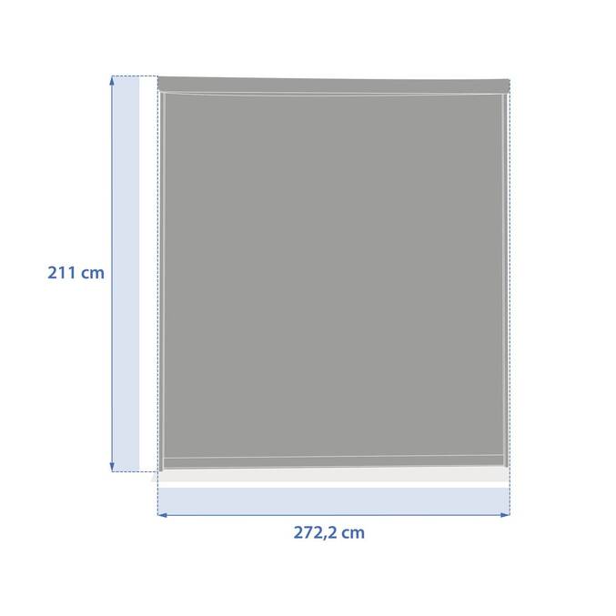 Pergola-Rollo EVONIS Graphit Für EVONIS Seite 3 m - 2,7 m - Aluminium, Texaline Graphit