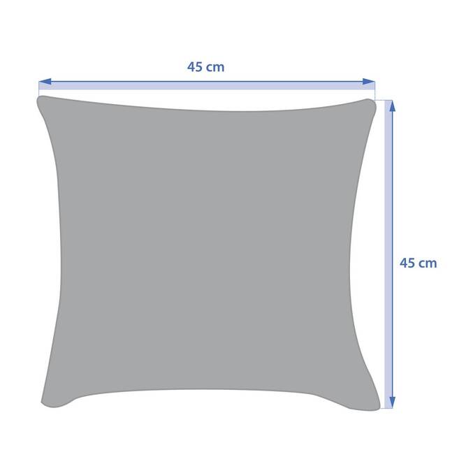 Dekokissen SOLFIA Schiefergrau 45 x 45 cm - Polyester Gris ardoise