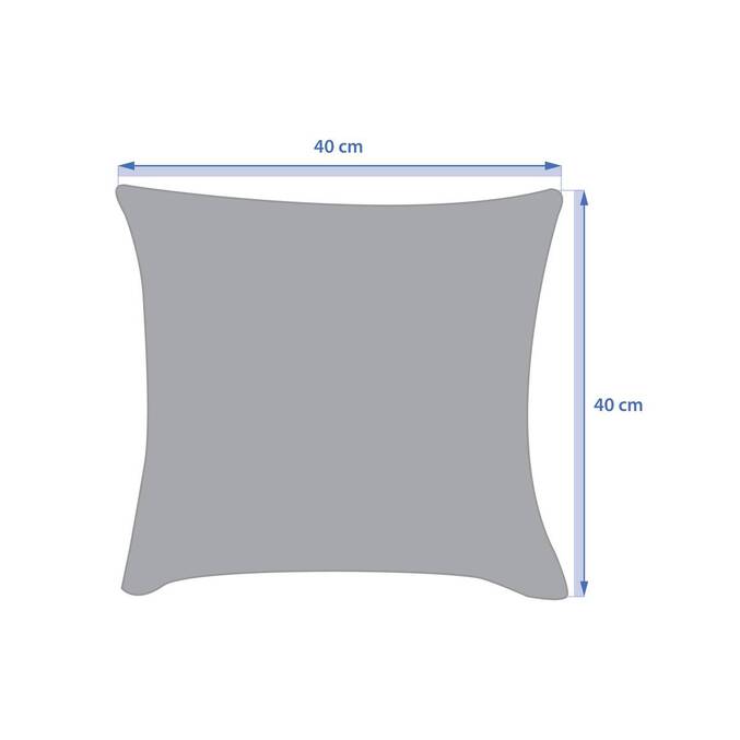 Outdoor-Kissen KORAÏ Kaffee 40 x 40 cm - Polyester Kaffee