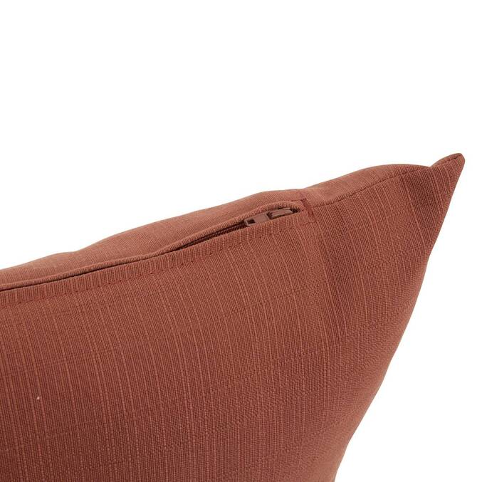 Außenkissen KORAÏ Mahagoni 40 x 40 cm - Polyester Mahagonibraun