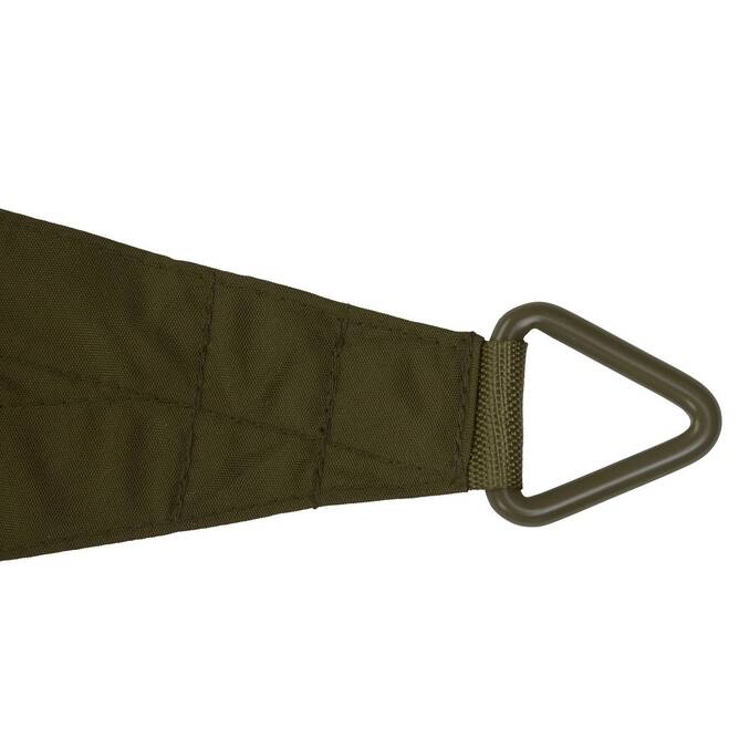 Dreieckiges Sonnensegel ELYORA Lorbeergrün 4 x 4 m - Polyester Lorbeer