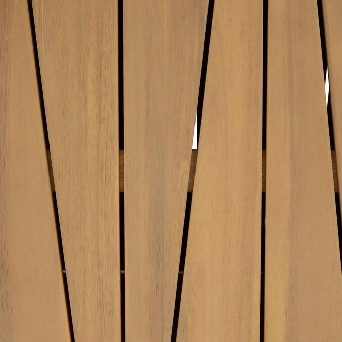 Modul für Sommerküche LODGIA Beige 87 x 86 x 50 cm - Stahl, Aluminium, FSC®-zertifiziertes Akazienholz Akazie