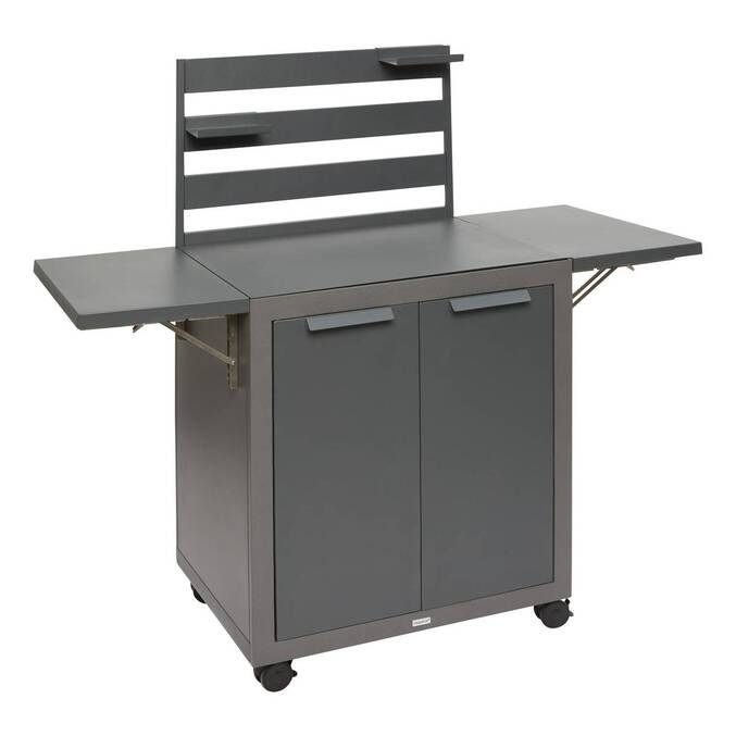 Gartenwagen OXYANA Graphit 154 x 134 x 60 cm - Verzinkter Stahl, Verstärkter Rostschutz Graphit