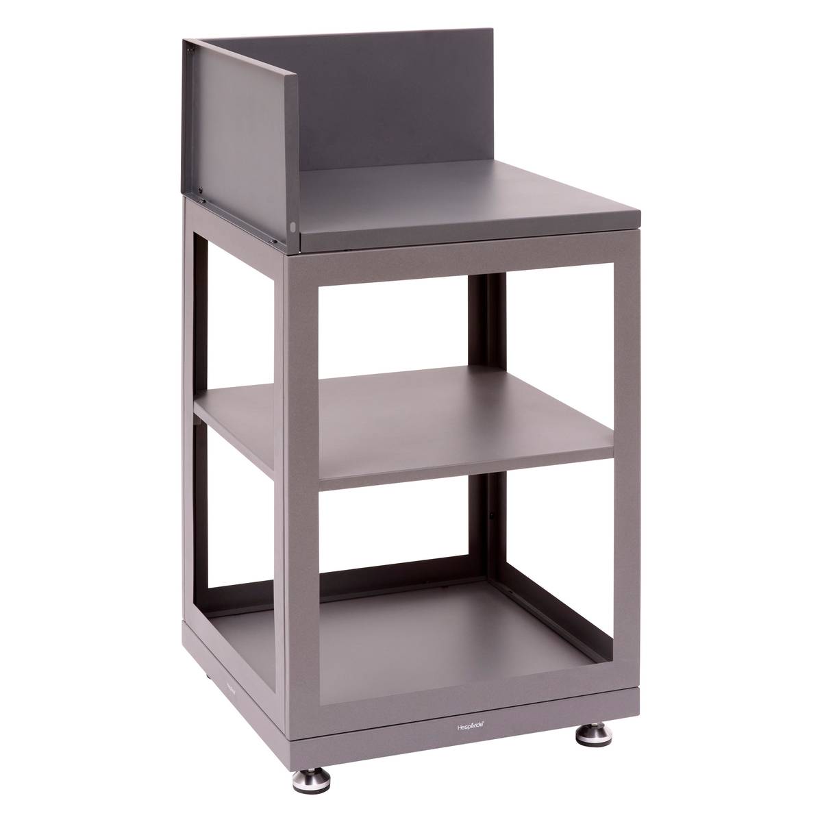Eckmodul für Sommerküche OXYANA Graphit 110 x 60 x 60 cm - Verzinkter Stahl, Verstärkter Rostschutz Graphit