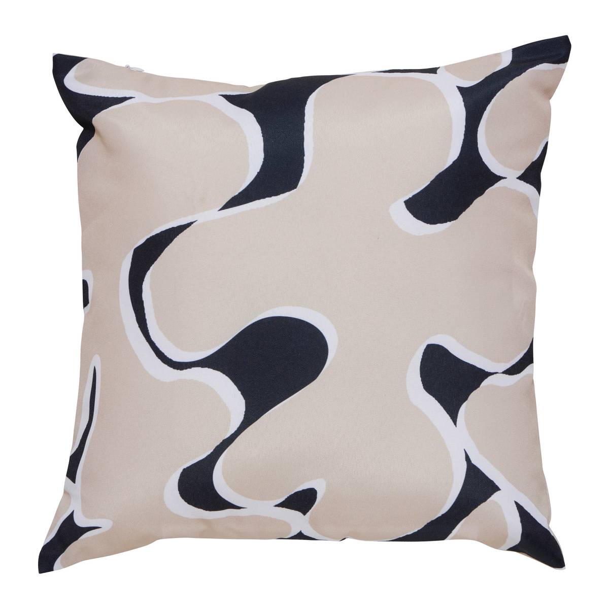Quadratische Outdoor-Kissenhülle NOLAN Beige 40 x 40 cm - Polyester Beige