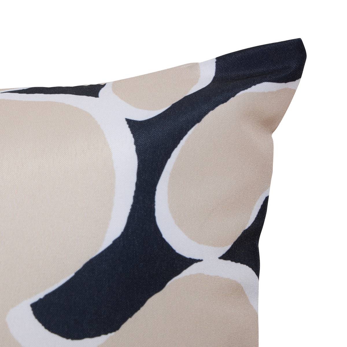 Quadratische Outdoor-Kissenhülle NOLAN Beige 40 x 40 cm - Polyester Beige