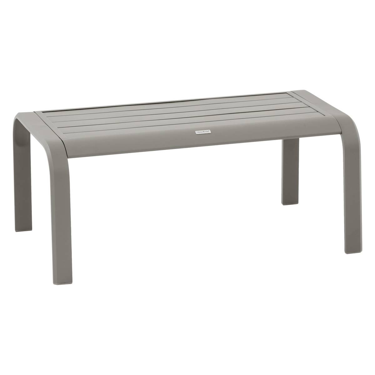 Gartenlounge-Set PIAZZA Kaffee 4 Plätze - Epoxy-behandeltes Aluminium, Texaline Kaffee