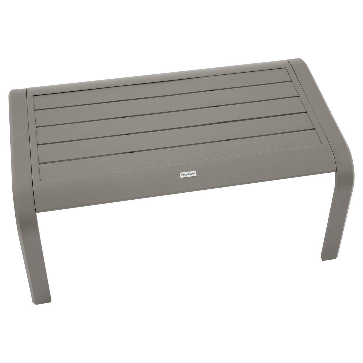 Gartenlounge-Set PIAZZA Kaffee 4 Plätze - Epoxy-behandeltes Aluminium, Texaline Kaffee