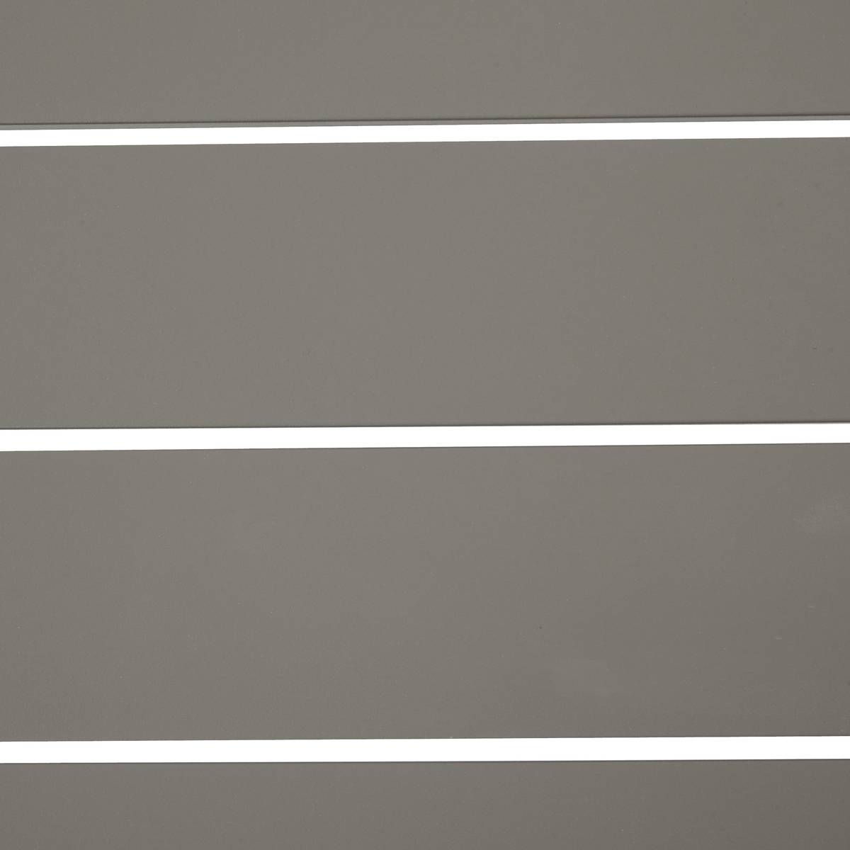 Gartenlounge-Set PIAZZA Kaffee 4 Plätze - Epoxy-behandeltes Aluminium, Texaline Kaffee
