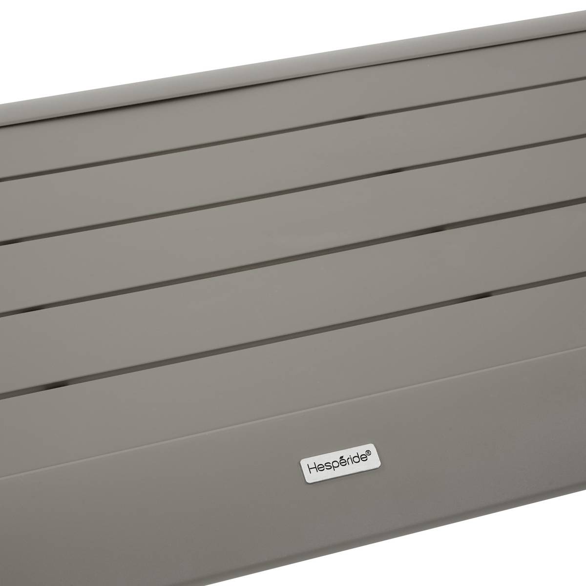 Gartenlounge-Set PIAZZA Kaffee 4 Plätze - Epoxy-behandeltes Aluminium, Texaline Kaffee