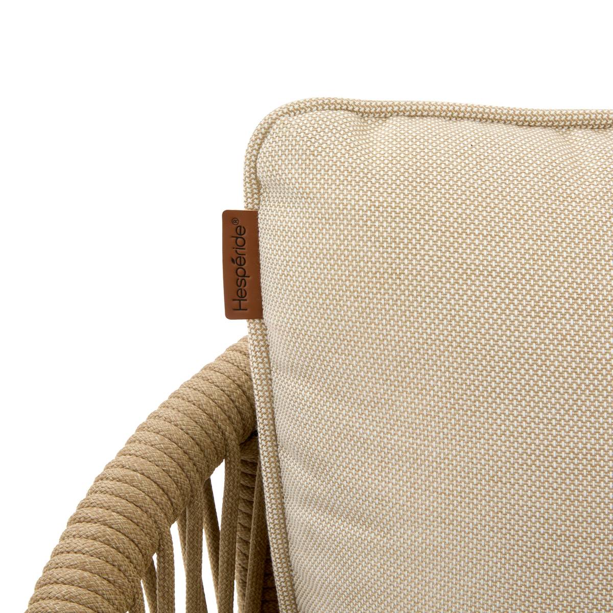 Gartensofa ORISSA Taupe 2 Plätze - Polyester, Stahl Taupe