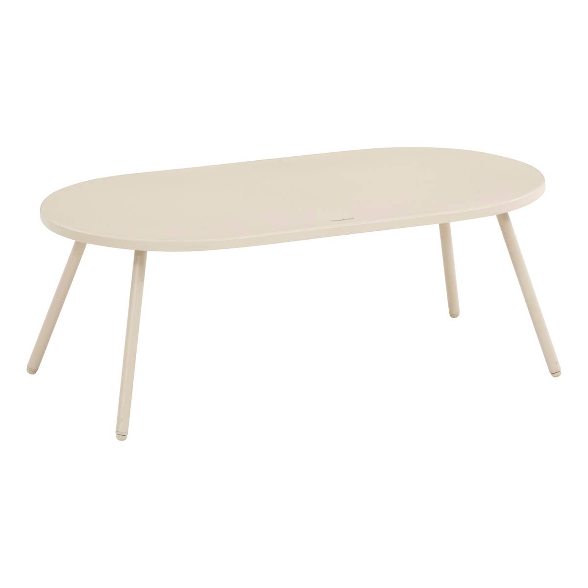 Gartenlounge-Set PAOPAO Beige / Ton 4 Plätze - Epoxidharz behandelter Stahl, Verstärkter Rostschutz, Polyester Beige / Ton