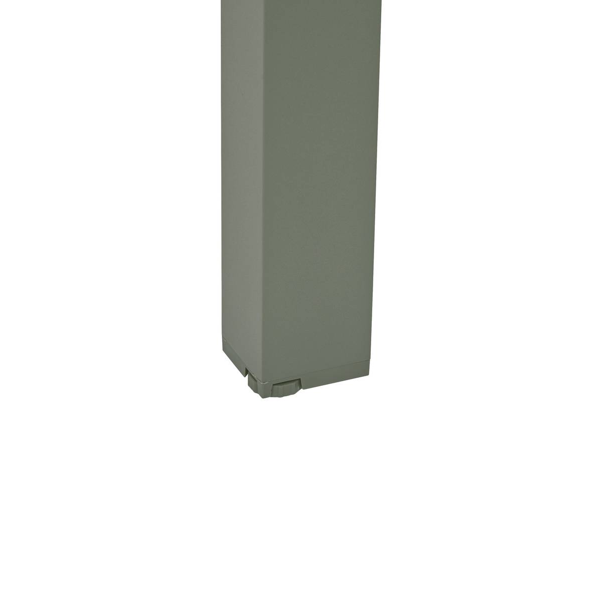 Rechteckiger Gartentisch ÉVASION Leinen / Lorbeergrün 6 Plätze - Epoxy-beschichtetes Aluminium Leinen / Lorbeer