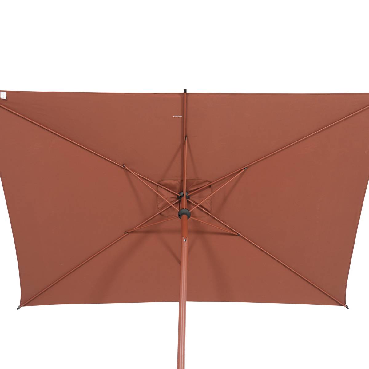 Rechteckiger neigbarer Sonnenschirm LOOMPA Mahagoni 3 x 2 m - Stahl, Aluminium, Polyester Mahagonibraun
