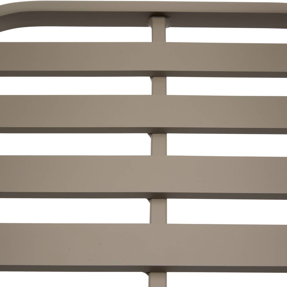 2er-Set Gartenstühle ORIENGO Macchiato / Kaffee Epoxidharz behandeltes Aluminium, Polyester Macchiato / Kaffee