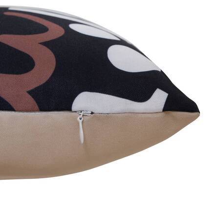 Rechteckige Außenkissenhülle NOLAN Schwarz 50 x 30 cm - Polyester