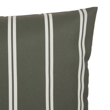 Rechteckige Outdoor-Kissenhülle TILEO Dunkelgrün 50 x 30 cm - Polyester