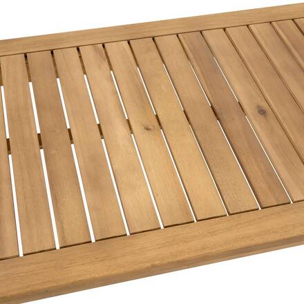 Gartenlounge-Set TIWI Grau / Akazie 4 Plätze - FSC®-zertifiziertes Akazienholz