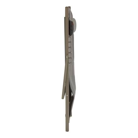 Klappbarer Liegestuhl LUNIVIA Kaffee 5 Positionen - Epoxy-behandeltes Aluminium, Texaline
