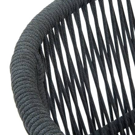 Gartensofa ORISSA Grau 2 Plätze - Polyester, Stahl