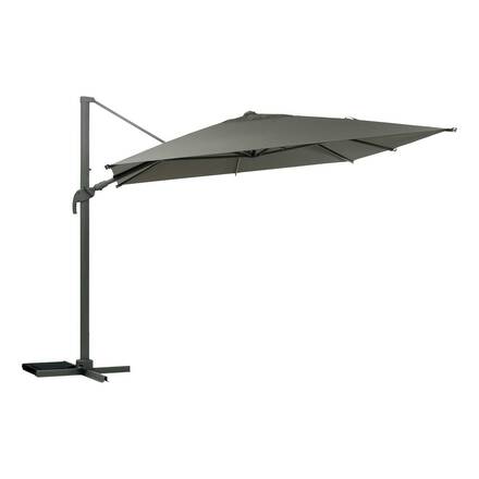 Rechteckiger neigbarer Ampelschirm MELHIA Lorbeergrün 4 x 3 m - Aluminium, Stahl, Olefin