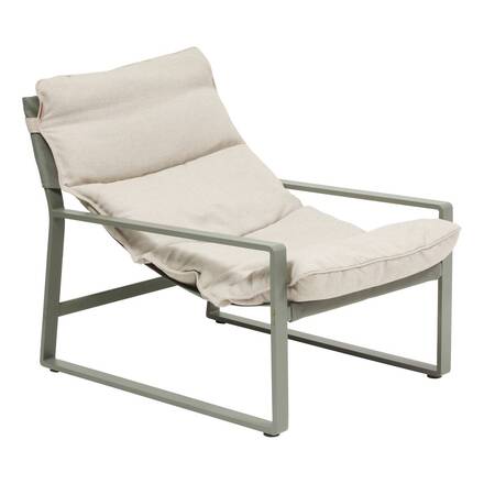 Garten-Relaxsessel LAMBINIO Beige / Lorbeergrün Epoxy-behandeltes Aluminium - Olefin