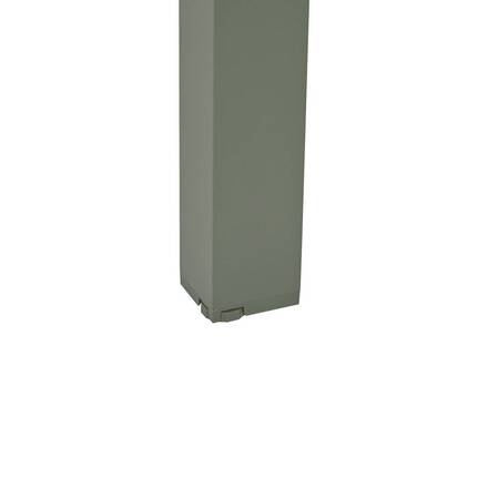 Rechteckiger Gartentisch ÉVASION Leinen / Lorbeergrün 6 Plätze - Epoxy-beschichtetes Aluminium