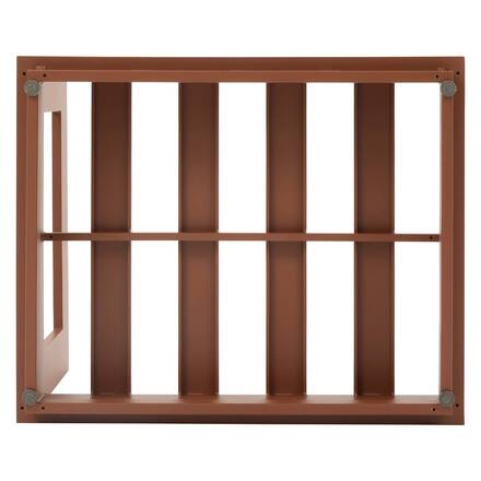 Garten-Loungesessel ALLURE Beige / Mahagoni Epoxidharz behandeltes Aluminium, Polyester