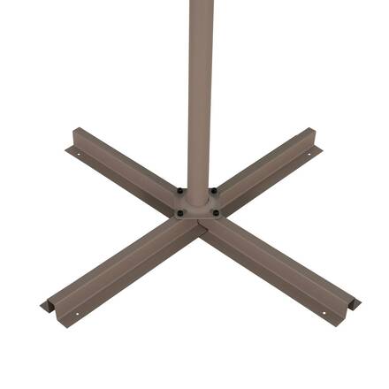 Quadratischer Ampelschirm MANOA Kaffee 2,5 x 2,5 m - Stahl, Polyester