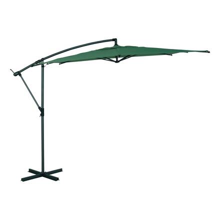 Quadratischer Ampelschirm MANOA Olivgrün / Graphit 2,5 x 2,5 m - Stahl, Polyester