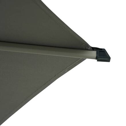 Quadratischer neigbarer Sonnenschirm SOYA Kaffee 2,5 x 2,5 m - Stahl, Polyester