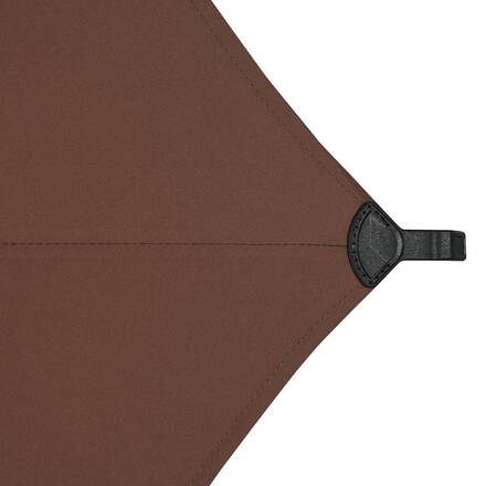 Quadratischer neigbarer Sonnenschirm SOYA Mahagoni 2,5 x 2,5 m - Stahl, Polyester