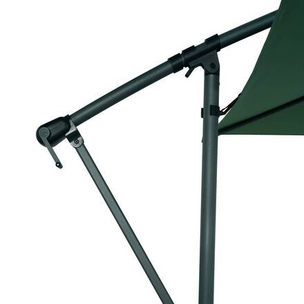 Runder Ampelschirm MANOA Olivgrün / Graphit 3 m - Stahl, Polyester