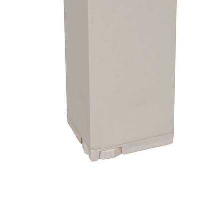 Gartentisch ÉVASION Beige Leinen 2 Plätze - Epoxy-behandeltes Aluminium