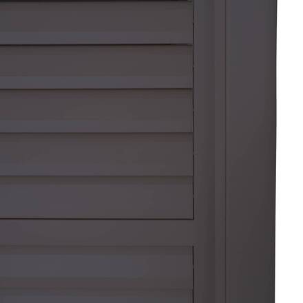 Vertikale Jalousie EVORA Graphit Für EVORA Seite 4 m - 2,4 x 3,7 m - Epoxidbeschichtetes Aluminium
