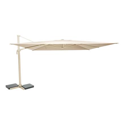 Rechteckiger neigbarer Ampelschirm MELHIA Ton 4 x 3 - Stahl, Aluminium, Olefin