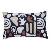 Rechteckige Außenkissenhülle NOLAN Schwarz 50 x 30 cm - Polyester Schwarz