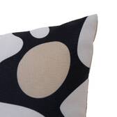 Rechteckige Außenkissenhülle NOLAN Schwarz 50 x 30 cm - Polyester Schwarz